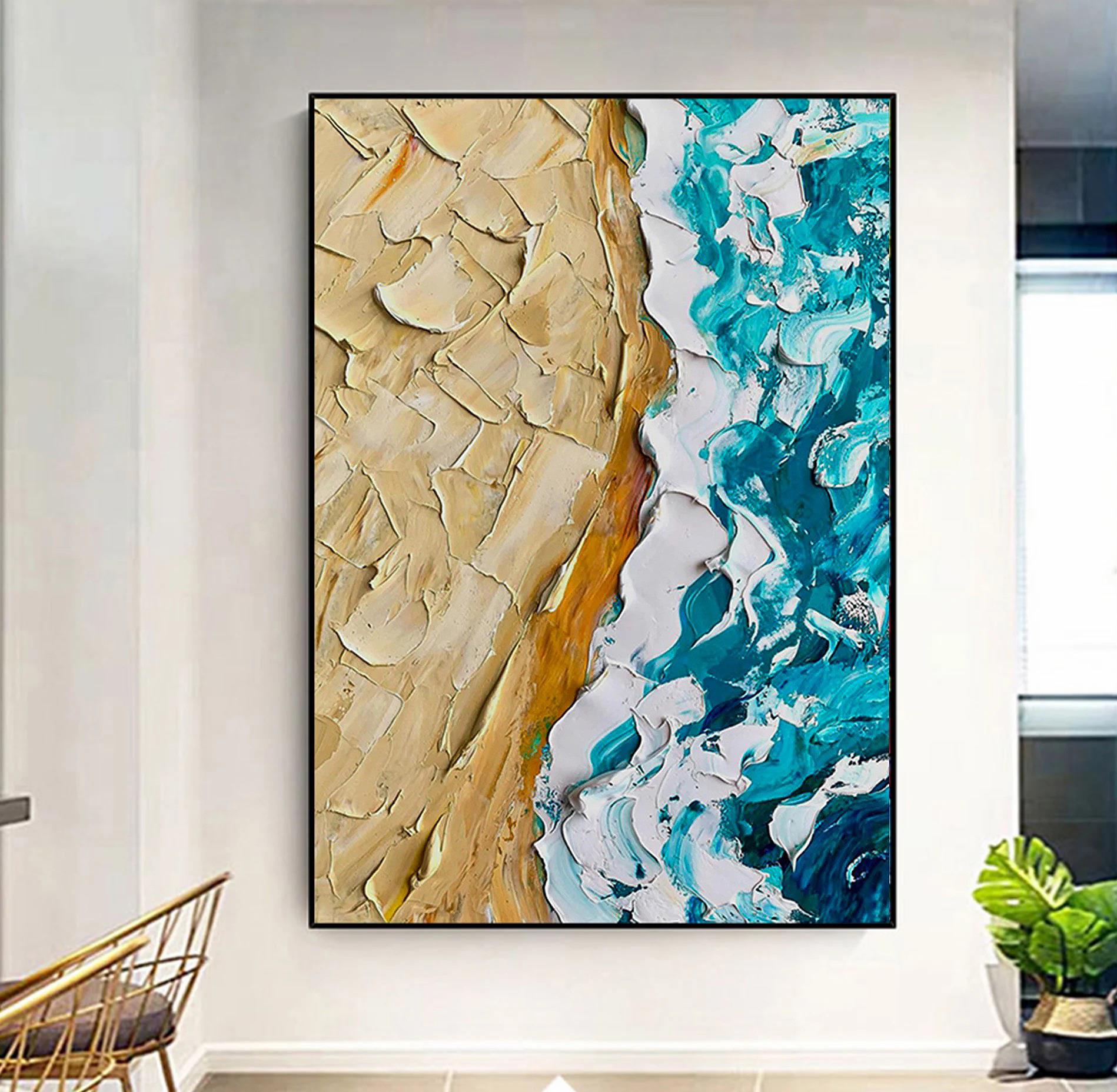 D texture boho by Palette Knife wall art minimalism Oil Paintings